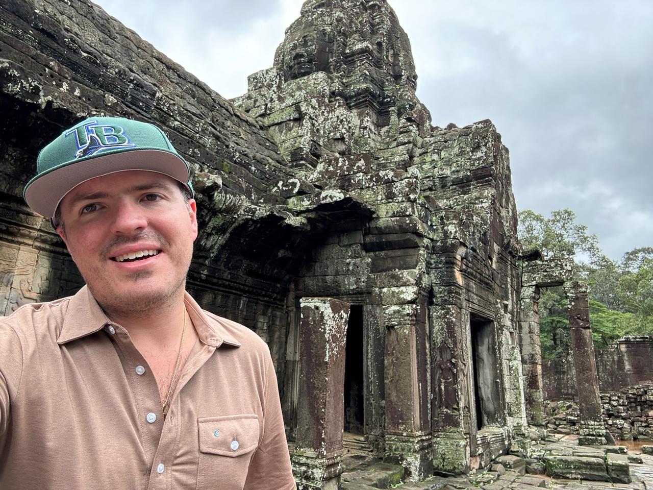 Bayon, green cap.